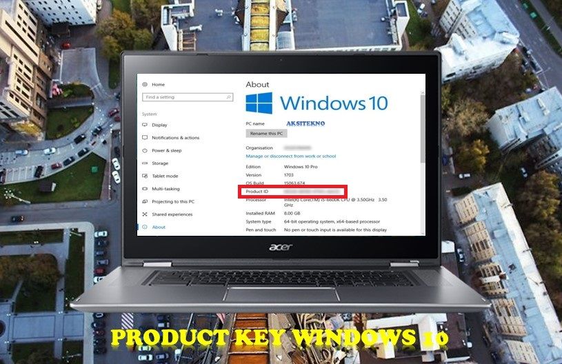 Cara Melihat Product Key Windows 10