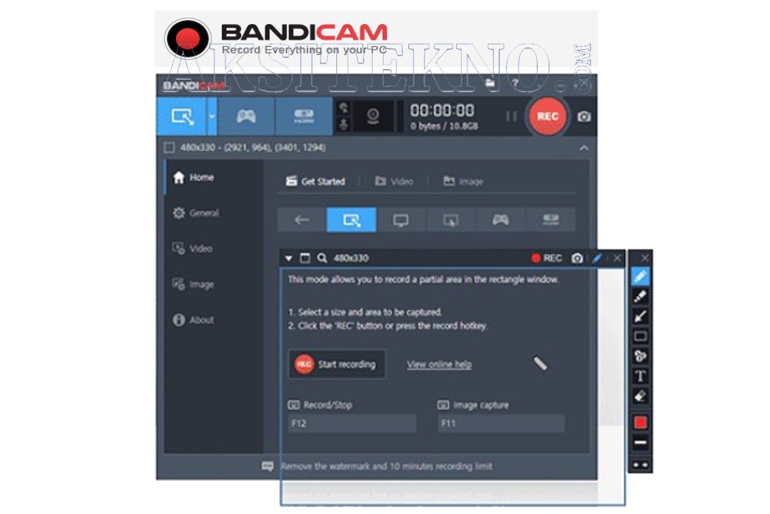 Aplikasi Perekam Layar Laptop Bandicam