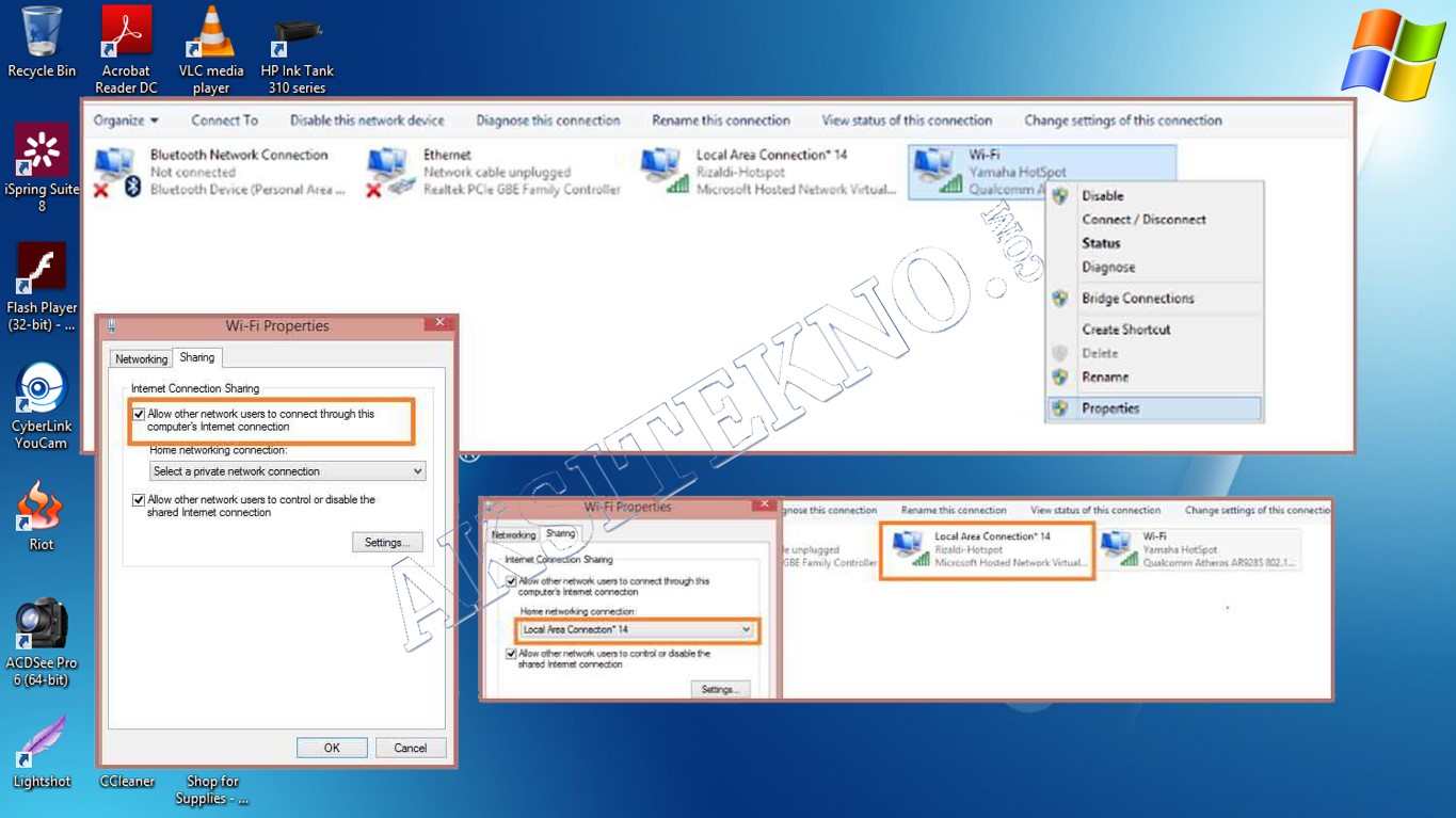 Cara Membuat Hotspot di Laptop Windows 7