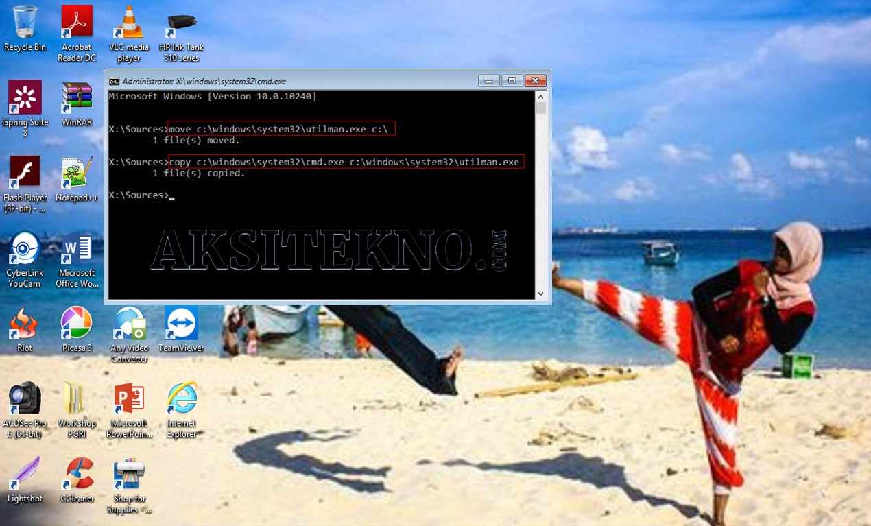 Cara Reset Password Windows 10 menggunakan CMD