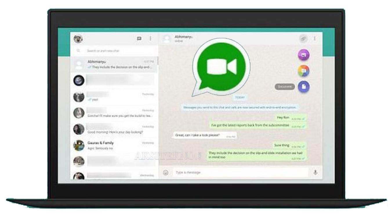 Cara Video Call Whatsapp di Laptop Tanpa Emulator