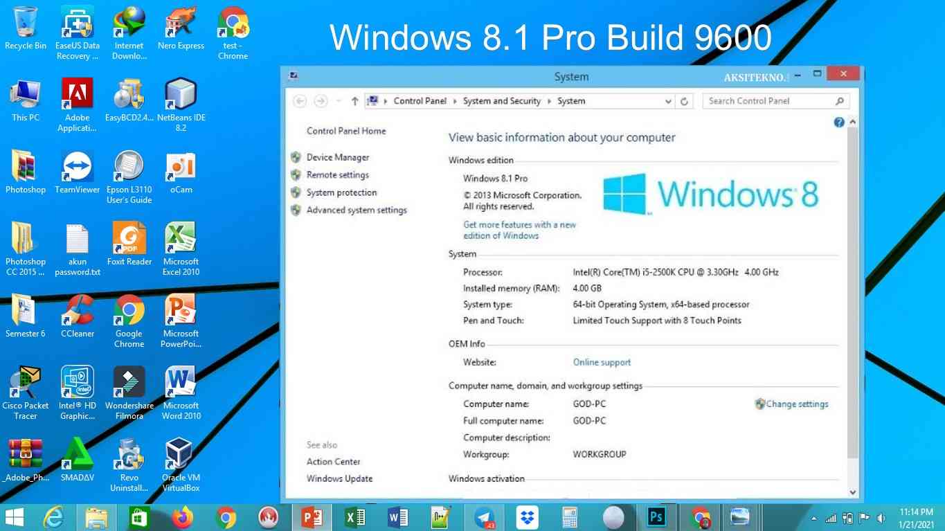 Cara aktivasi windows 8.1 pro build 9600uild 9600 product key