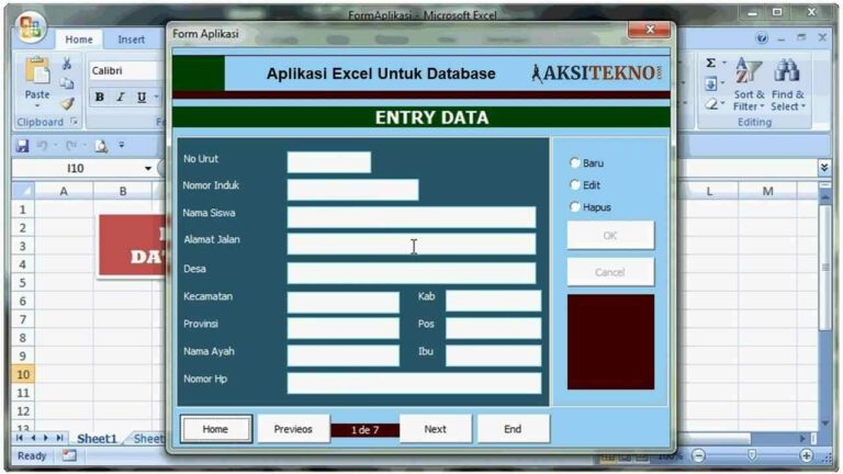 √ 3 Cara Membuat Aplikasi Excel Untuk Database 1950