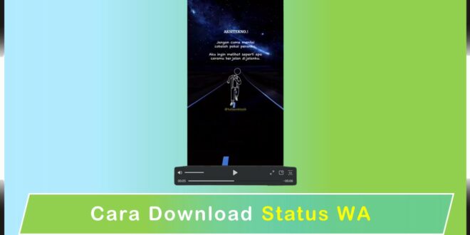 Cara Download Status WA