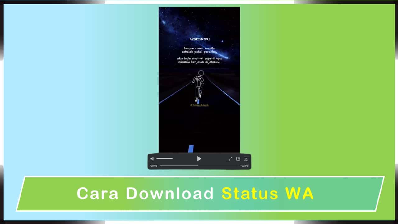 Cara Download Status WA